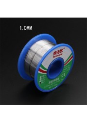 60/40 Soldering Wire Rosin Core Soldering Tin Wire Welding Soldering Flux 1.5-2.0% Reel Iron Wire 50g1.0mm