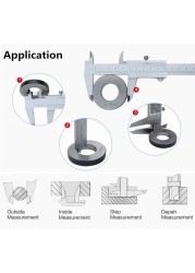 Mitutoyo CNC Vernier Caliper 530-118 8" 0-200mm Vernier Caliper Stainless Steel Inside Out Depth Step Metric Measurements