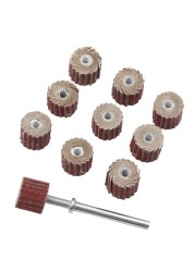 10pcs for dremel accessories sandpaper sandpaper flap polishing wheels sanding disc shutter polishing wheel for rotary tool