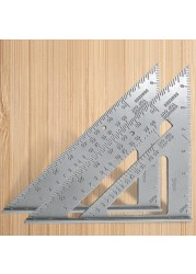 7 Inch Triangular Ruler 90 Degree Square Ruler Carpenter Measuring Tool Angle Protractor