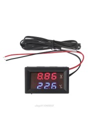 Car Voltage & Water Temperature Meter Voltmeter Thermometer 12V/24V LED Display N12 20 Dropshipping