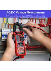كماشة مقياس التيار الكهربائي Curent المشبك متر HABOTEST HT206A المهنية الرقمية المتعدد TRMS 600A أمبير متر 600 فولت التيار المتناوب تيار مستمر جهاز قياس الجهد الكهربائي