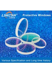 LSKCSH laser protective windows 22.35*4 27.9*4.1 30*5 36*5 37*7 1064nm fused silica quartz for raytool WSX welding parts