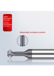 Tungsten carbide steel chamfering cutter 60 120 90 degree up and down double-sided machining coated milling cutter chamfering tools