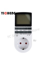 Big Screen Timer EU US UK Kitchen Socket Timing Switch Electronic Timer AU BR FR