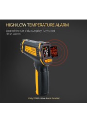 Digital thermometer without touch, laser hygrometer, IR termometro, LCD light indicator