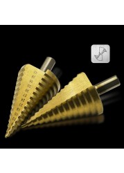 High Speed ​​Steel Step Drill Bit For Metal Wood Hole Cutter HSS Titanium Coated Drill Big Size Power Tools 4-32mm 4-42mm