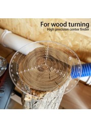 Transparent Acrylic Round Center Finder Compass Circle Cutter Sitale Woodworking Wood Lathe Working Circles Drawing