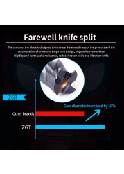 ZGT 1pc Tungsten Steel Milling Cutter HRC50 4 Flute Alloy Carbide End Mill Cnc Tools 2mm 3mm 4mm 6mm Metal Cutter Wood Endmill