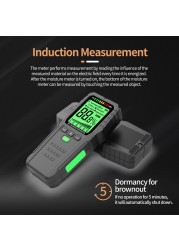 R & D MT28 حثي الخشب مقياس الرطوبة الكهربائية الرقمية تستر أداة قياس شاشة الكريستال السائل ectromالمغناطيسي موجة الأخشاب الرطوبة