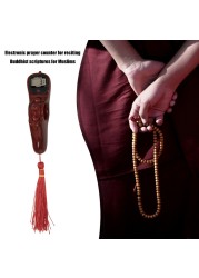 Rotating Prayer Beads with Led Digital Counter Portable Finger Tasbih Misbah Counter Islamic Prayer Tasbih Muslim Eid Gifts