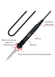 Electric Soldering Iron 80W LCD Digital Display Adjustable Temperature Soldering Iron Tips 220V/110V Soldering Soldering Tools