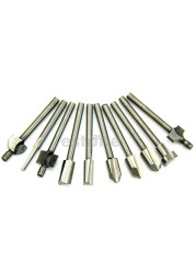 HSS Router Bits Wood Cutter Milling Fits Dremel Rotary Tool Set 10pcs 1/8" 3mm Q17 Dropship