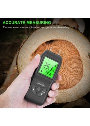 Professional Two Pins Digital Wood Moisture Meter LCD Display Paper Moisture Tester Furniture Tool Portable Timber Hygrometer Detector