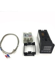 REX-C100 Digital PID Temperature Controller Thermostat SSR Output + Max.40A SSR Relay + K Thermocouple Probe High Quality