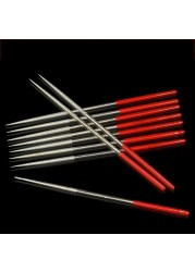 10pcs Diamond Mini Needle File Set 3*140mm Hand Tools for Ceramic Glass Gem Stone Hobbies and Crafts Wood and Metal File