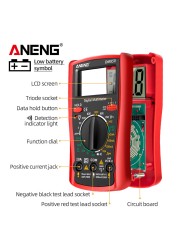 ANENG DM850 Digital Multimeter 1999 Multimeter Professional Automatic AC/DC Electricity Ammeter Meter Current Detector Tool