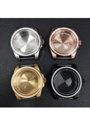 40mm NH35 NH36 Case Sapphire Glass 904L Stainless Steel Watch Bezel Adjustment Fits NH35/NH36/ETA2824 Movement