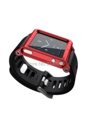 Multitouch Watch Band Kit Wrist Strap Bracelet For iPod Nano 6 6th 6g Aluminum Metal Case