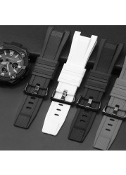 Rubber Watchband for Casio G Shock GST Series GST-210/W300/400G/B100 Waterproof Silicone Watch Band Men Straps Accessories 26*14