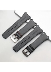 Nylon+Leather Watchband Thickened Canvas Strap For K4b381b6 K4b381b3 K4B384B6 Waterproof Wristband Watch Band 30mm Black With Tool