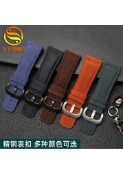 Genuine Leather Watch Band Men For Seven Friday M2/02 P1B/01 P2B/02 First Layer Cowhide Leather Bracelet Female 28mm Watch Strap