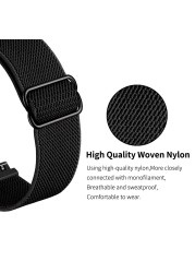 Nylon Solo Loop Strap for Samsung Galaxy Watch 3 41mm 45mm Elastic Fabric Band for Galaxy Gear S3 Classic Watchband