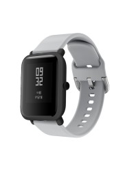 الذكية ووتش Watchbands سيليكون استبدال حزام الأشرطة ل Xiaomi Huami Amazfit بيب الشباب ووتش 애플워치 스트랩