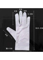 4 Pairs/Lot Microfiber Dust-Free Anti-Scratch White Wipe Cloth Glove for Watch Repair Jewelry Cleaning Disc