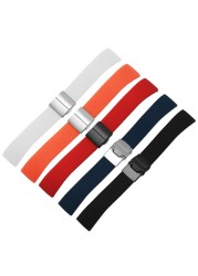 Waterproof silicone watchabnd 20mm 22mm black white red bracelet for Amazfit 2S GTS outdoor silicone strap quick release