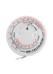 Body Mass Index N80B BMI Retractable Tape 150cm Weight Loss Diet Calculator