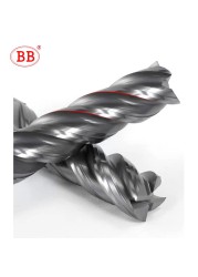 BB Stainless Steel Solid Carbide End Mill CNC Tool Titanium Alloy Cutter BK4055 6mm 8mm 12mm 16mm