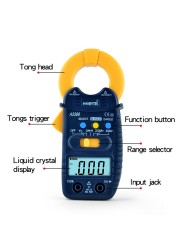 A3399 Digital Clamp Multimeter Smart Meter Tester AC/DC Voltage Resistance Capacitance Frequency Tester Detector