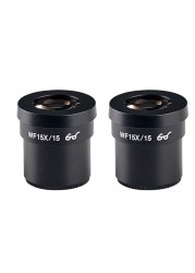 2pcs WF10X WF15X WF20X WF25X WF30X Wide Field Eyepiece for Trinocular Microscope Stereo Microscope 30mm Interface Installation