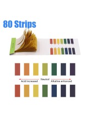 80 Strips/Pack PH 1-14 Sheets Full Litmus PH Meter PH Controller PH Indicator Litmus Test Convenient Acid Alkali Indicator