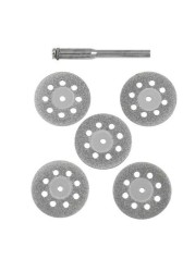 Abrasive disc 5pcs diamond grinding wheel cutting saw rotary tools accessories with mandrel sanding disc grinding wheel