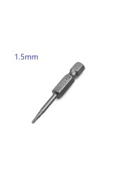 1pc Hexagon Screwdriver Bits Quick Change Impact Driver Battery Powered Drill Length 50mm Screwdriver Bit 1.5mm-8mm Power Tool High Quality