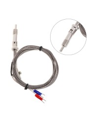 Dropshipping K type thermocouple temperature sensor bayonet compression spring with 2m cable