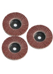 5pcs Flat Flipping Discs 50/75mm 3 Inch Sanding Discs 80 Grit Grinding Wheels Wood Cutting Blades for Angle Grinder