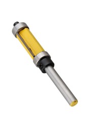 1Pc 1/4" Shank Template/Trim Router Bit, With 2" Long Routing Cutters. Features: Top & Bottom Ball Bearings Woodworking Tool