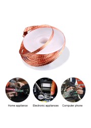 Desolding Braid Soldering Soldering Welding 1.5mm 2mm 2.5mm 3mm 3.5mm Wires Braid Welding Soldering Wick Wire Cord Flux Repair Tool