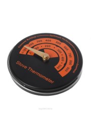 E06A Alloy Magnetic Stove Chimney Tube Thermometer - Wood Burning Temperature Gauge