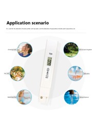 Digital Water Quality Tester TDS EC Meter Range Multifunctional Water Purity Thermometer Temperature PPM Tester Detection Monitor