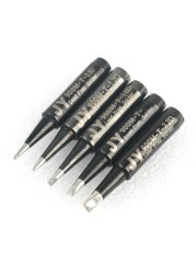 14pcs/lot JY Black Lead-Free Soldering Soldering Iron Tips 900M-T-K for Haku 936 FX888/888D SAIC CXG YIHUA AOYUE