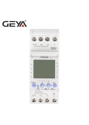 GEYA THC-822 التخاطب برمجة الموقت 2 قناة التحول الاتصالات الرقمية الموقت التبديل مع بطارية 16A 220V 110V