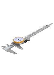 SHAHE 150mm/200mm Double Shock Proof 0.01mm Precision Vernier Caliper Micrometer Dial Caliper Vernier Scale