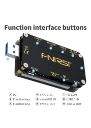 FNIRSI-FNB48 Voltmeter Ammeter Current & Voltmeter USB Tester QC/PD Fast Charging Protocol Capacity Tester With 9 Languange