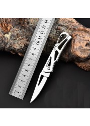 Full Stainless Steel Blade Shape Knife Outdoor Camping Self Defense Emergency Survival Knife Tool Portable Size Whosale & Dropship