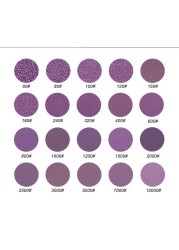 100PCS 5Inch 125mm Sandpaper 8 Hole Hook and Loop Sanding Discs Purple Sander Wet & Dry Sandpaper 60-10000 Grit Assortment