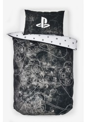 Glow in the Dark PlayStation Duvet Cover and Pillowcase Set